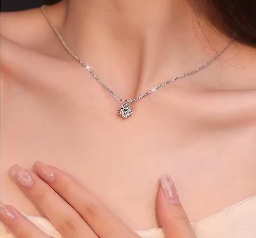 Luxury 925 Sterling Silver Olive Bead Snake Chain Necklace