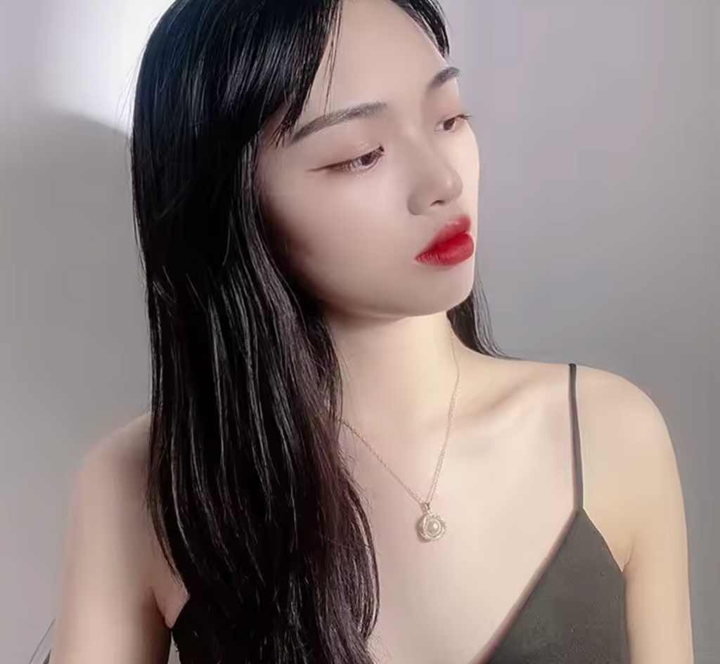 Kpop Pearl Pendant Choker Necklace